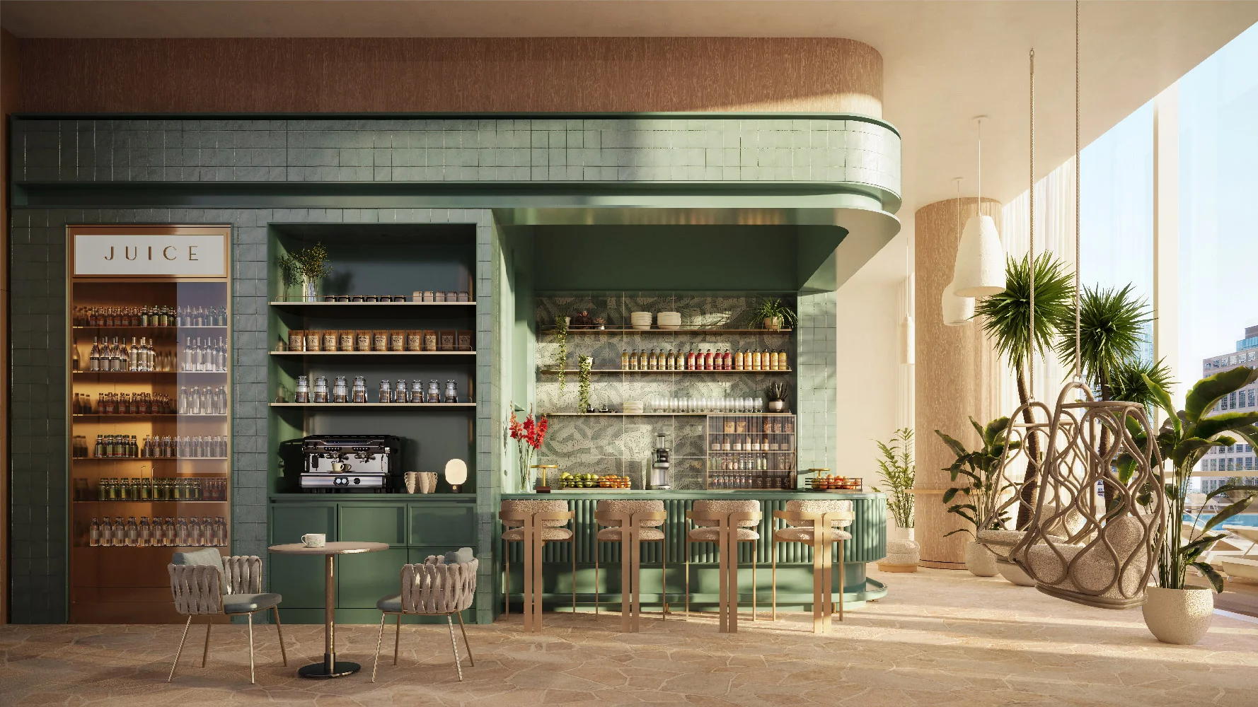 juice bar at Viceroy Residences Ft Lauderdale