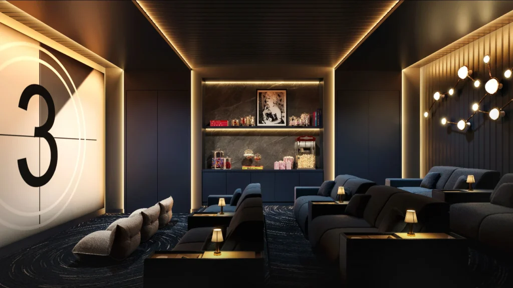 screening room at Viceroy Residences Ft Lauderdale